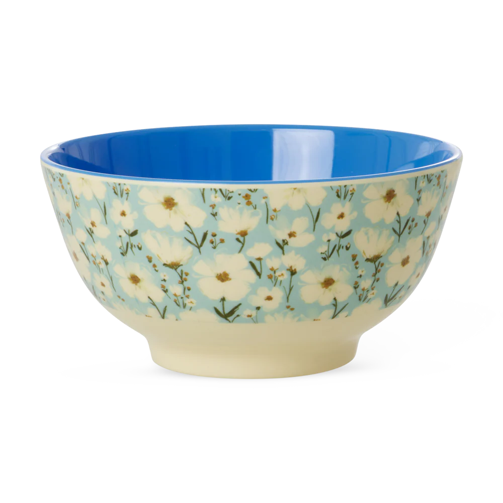 Rice melamine skál v/bloom print ø15cm