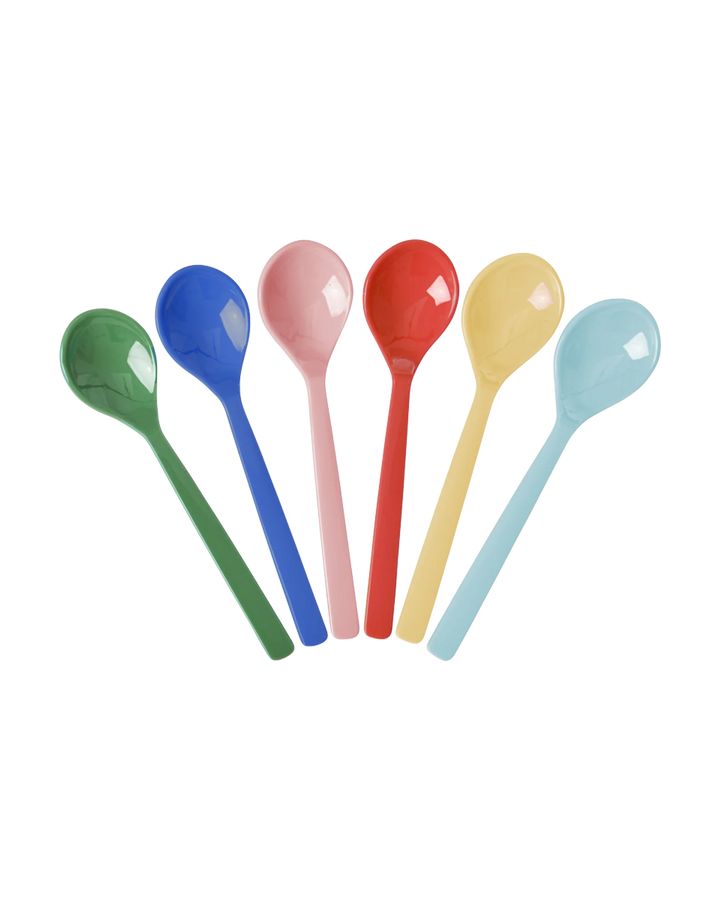Rice Melamine Tea Spoon 6stk