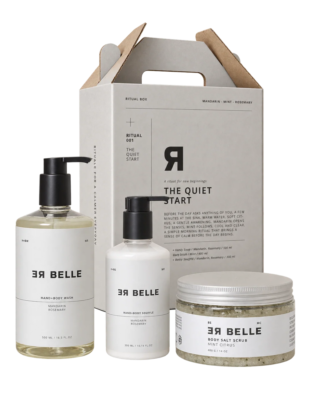 Rebelle The Quiet Start Hand + Body Soap/Scrub/Soufflé (500/250/300 ml)
