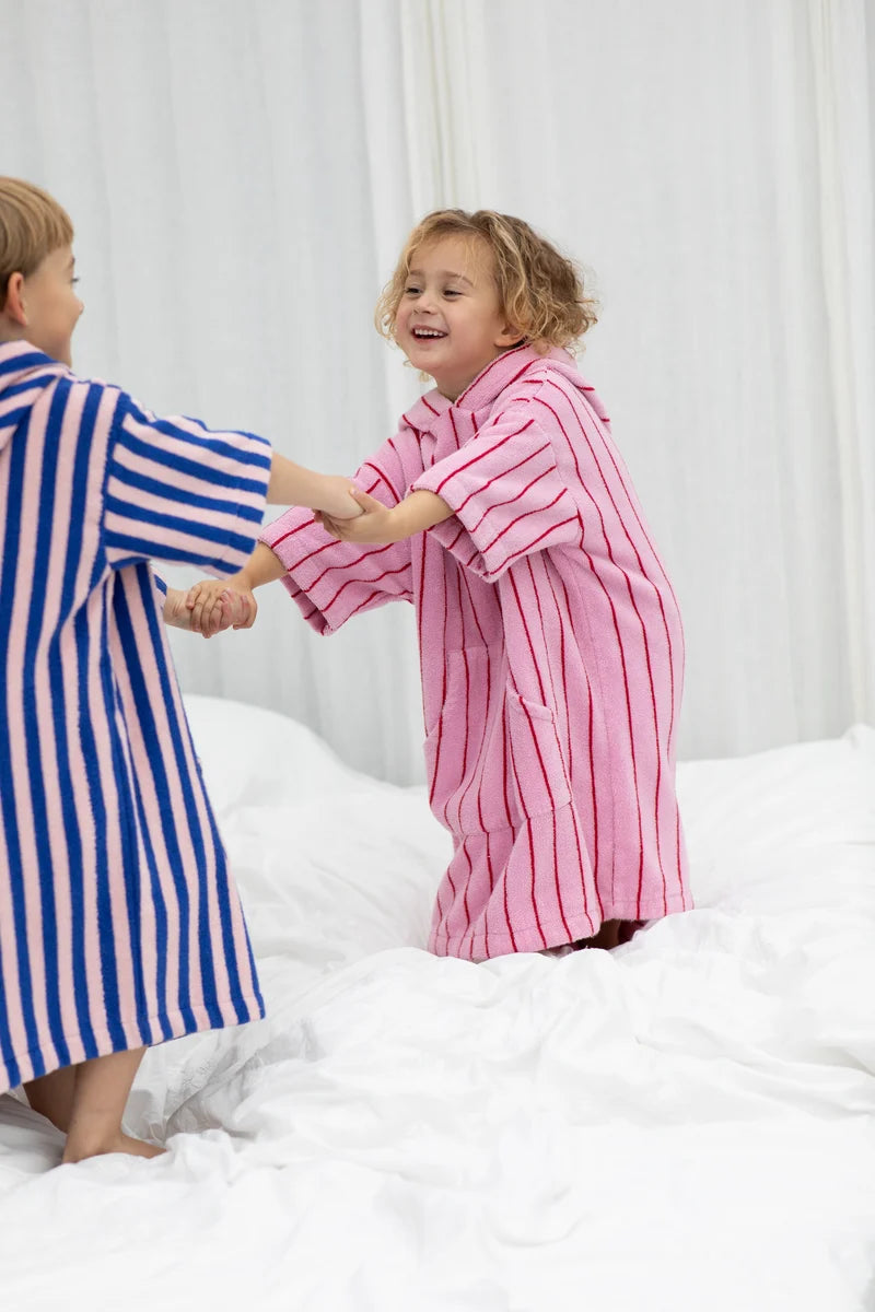 BONGUSTA Naram Poncho, baby pink & ski patrol