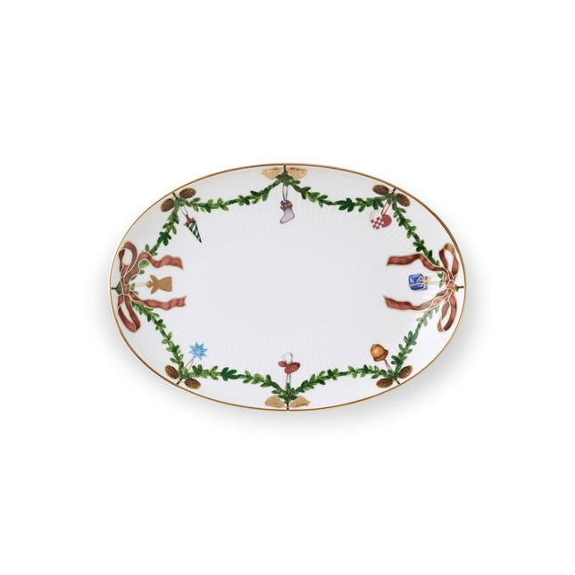 Royal Copenhagen stjerne riflet asiet 21,5cm