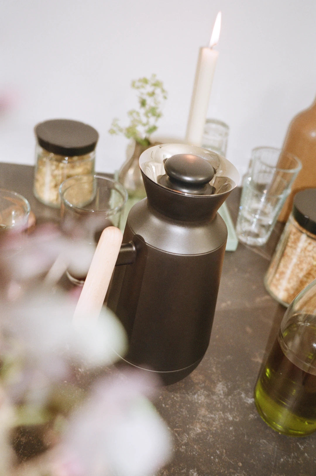 Rosendahl stay termokanna høg svørt 1 ltr.