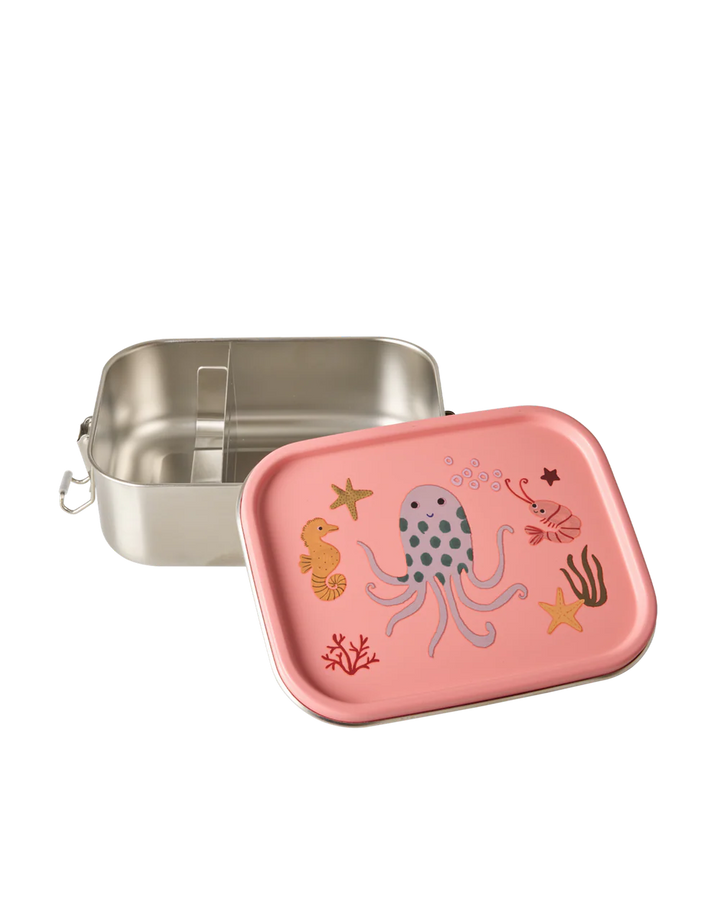 Rice mateskja fiskar pink stál