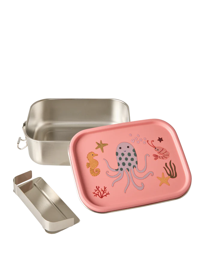 Rice mateskja fiskar pink stál