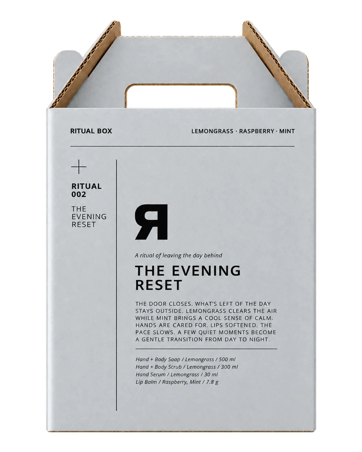Rebelle The Evening Reset Hand + Body Soap/Soufflé/Serum & Lip Balm (500/300/30 ml)