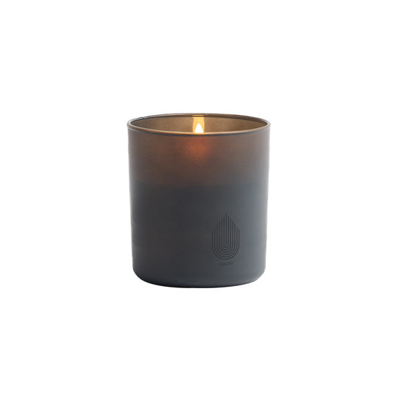 Uyuni glass candle 9,2x10,2 grey