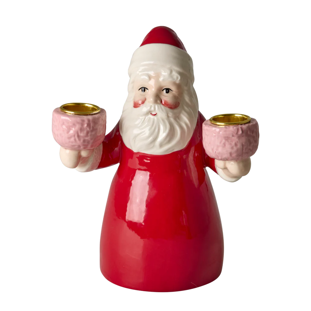 Rice ljósastakið jólamaður t/2 ljós 18cm