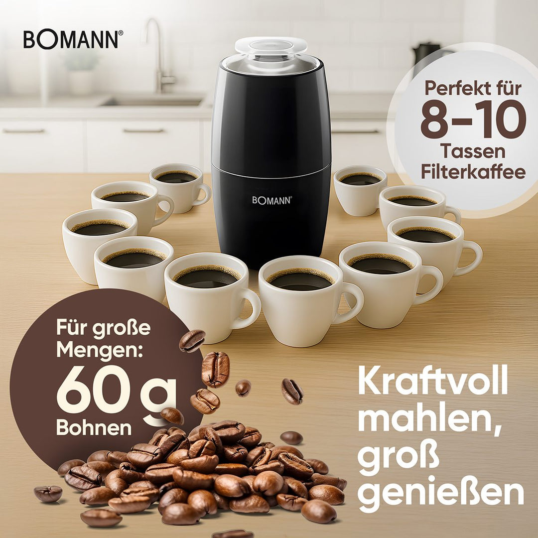 Bomann Kaffikvørn svørt