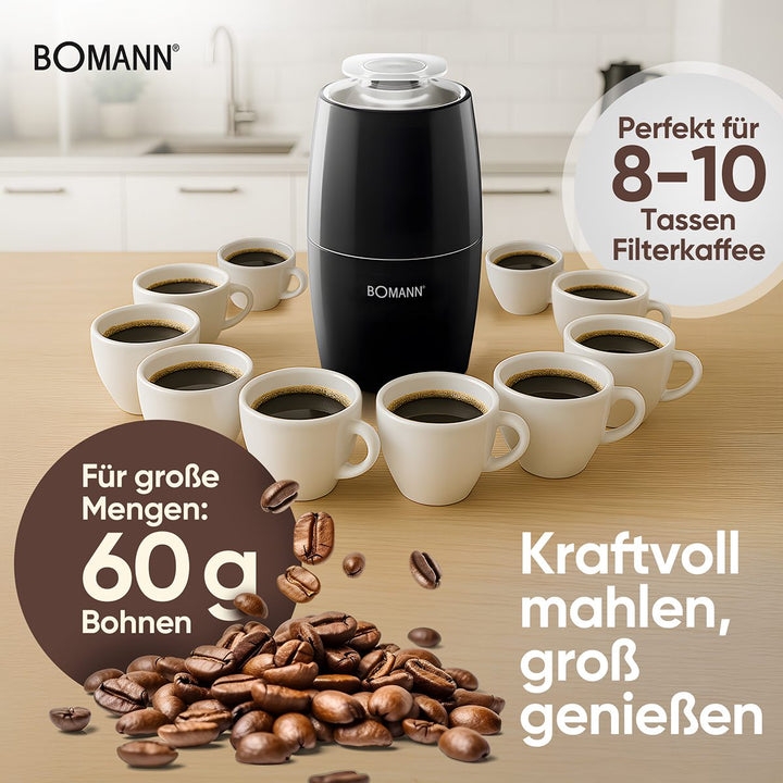 Bomann Kaffikvørn svørt