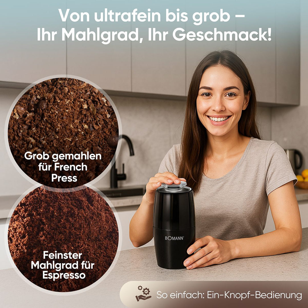 Bomann Kaffikvørn svørt