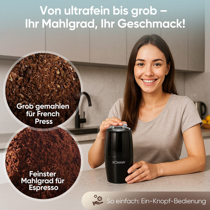Bomann Kaffikvørn svørt