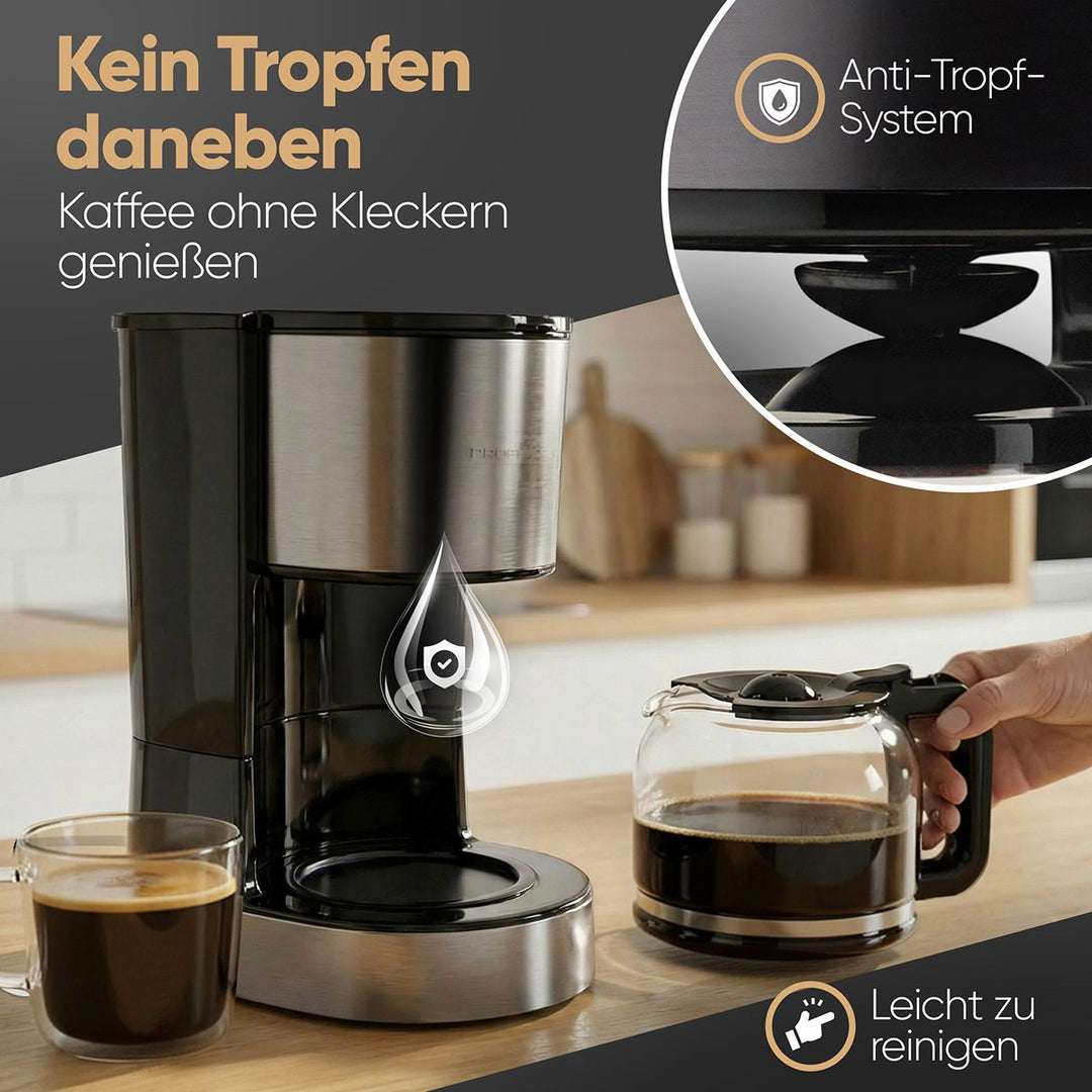 ProfiCook Kaffimaskina, grá, PC-KA 1330