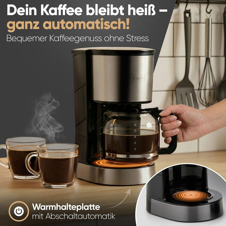 ProfiCook Kaffimaskina, grá, PC-KA 1330