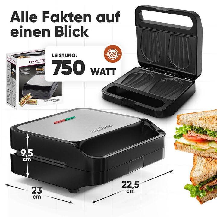 ProfiCook Toaster, svartur