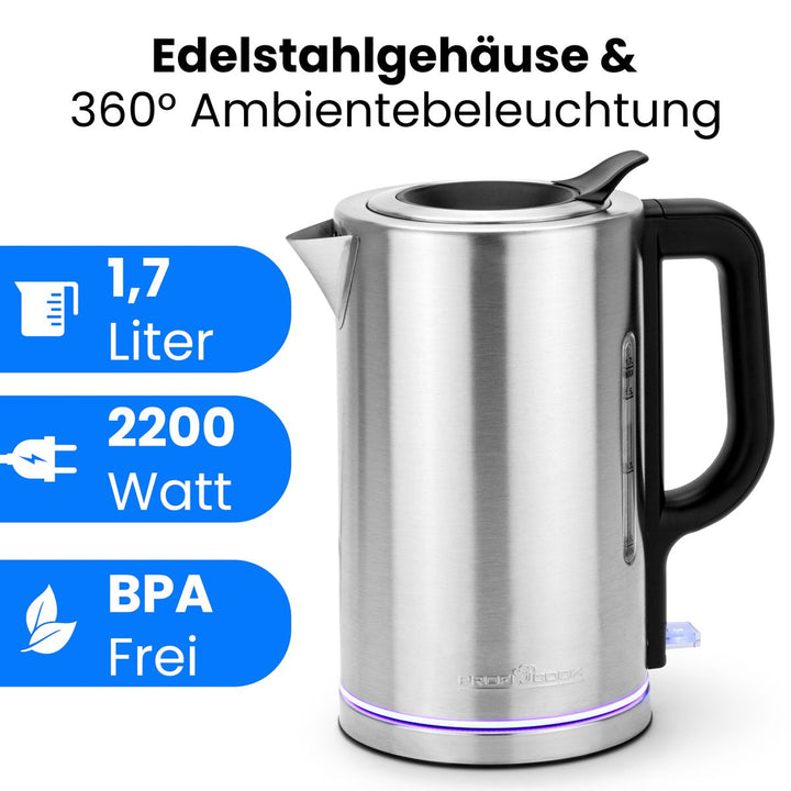 ProfiCook Ketil, stál 1,7ltr