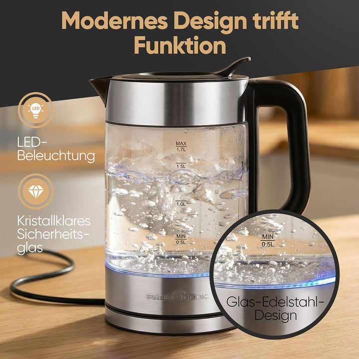 ProfiCook Ketil, glas 1,7ltr