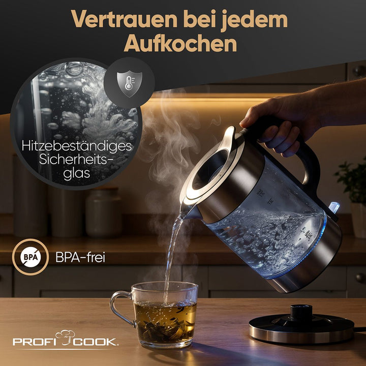 ProfiCook Ketil, glas 1,7ltr