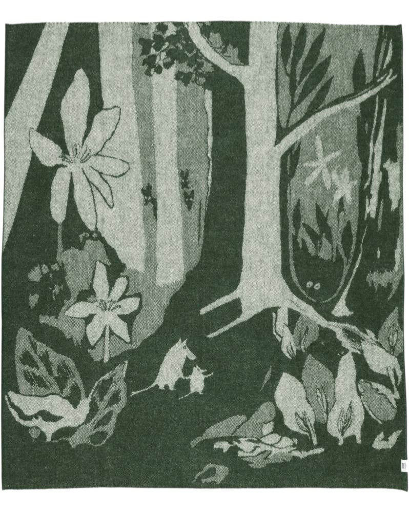 Mumi teppi grønt 130x170cm