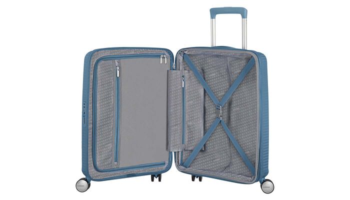 American Tourister Soundbox kuffert 55cm stone blue