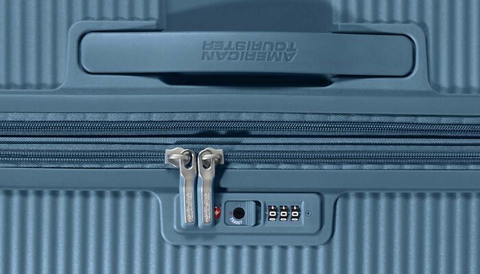 American Tourister Soundbox kuffert 55cm stone blue