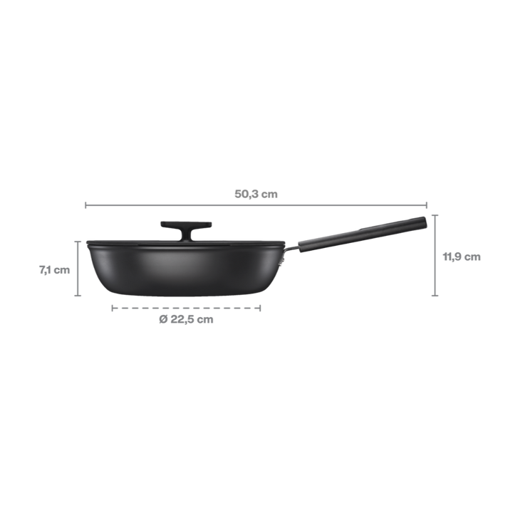 Fiskars Hard Face Non-stick sautépanna 28cm