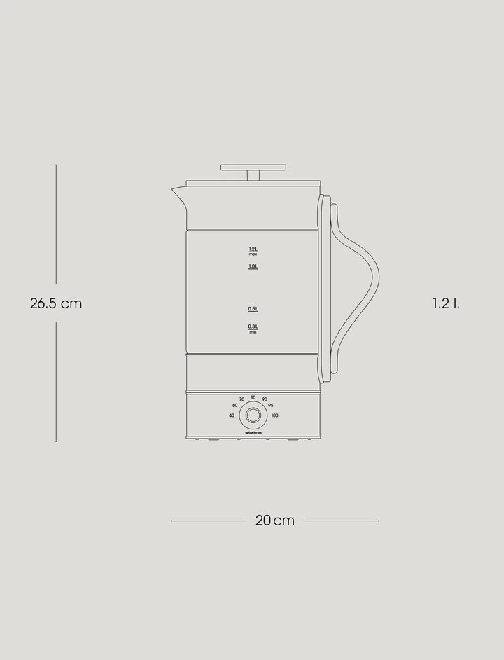 Stelton Emma ketil stál við glas