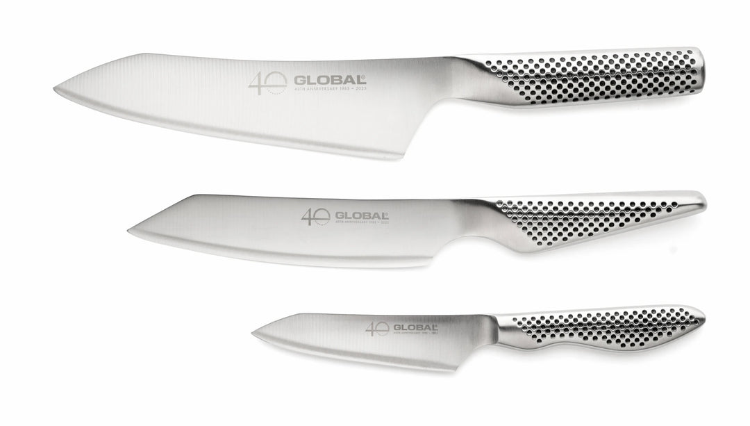 Global knívasett 3 stk 40 ár jubileums