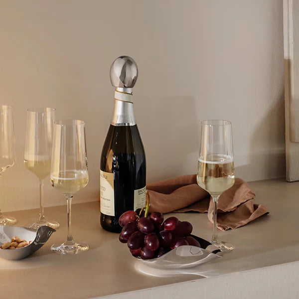 Georg Jensen Indulgence Champagnu Stoppari Silvur