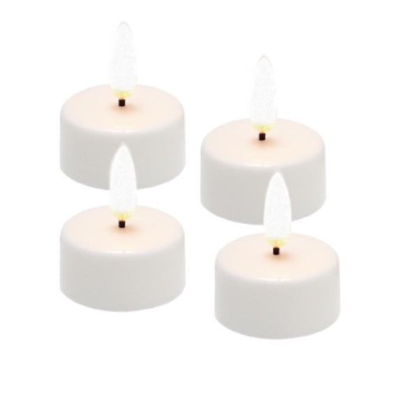 Eledea LED-tealight 4stk off-white