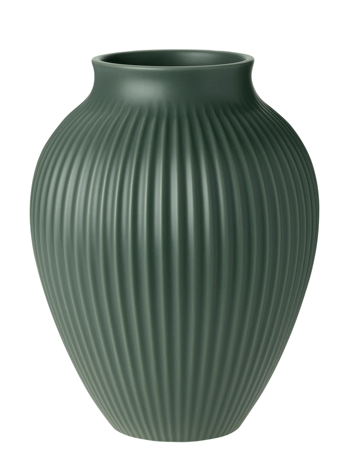 Knabstrup vasi 27cm matt green