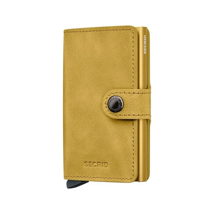 Secrid korthaldari vintage yellow