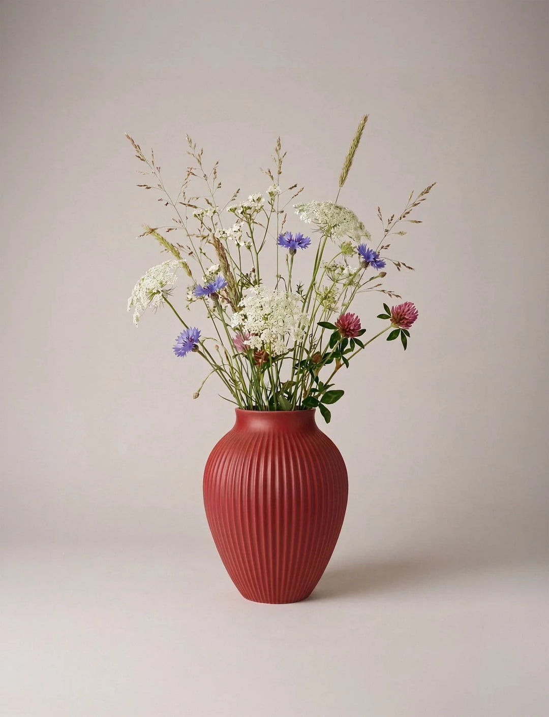 Knabstrup vasi cherry red 25cm