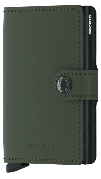 Secrid korthaldari matte green-black