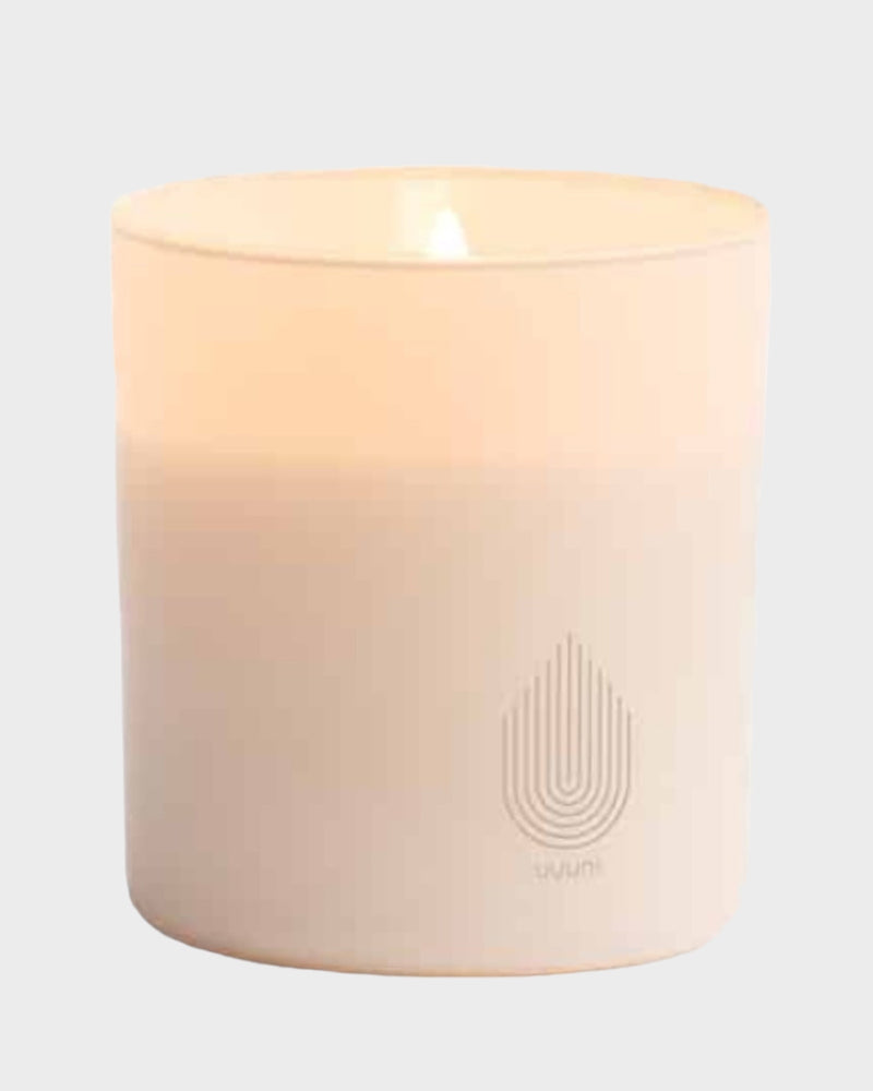 Uyuni glass candle 9,2x10,2 vanilla