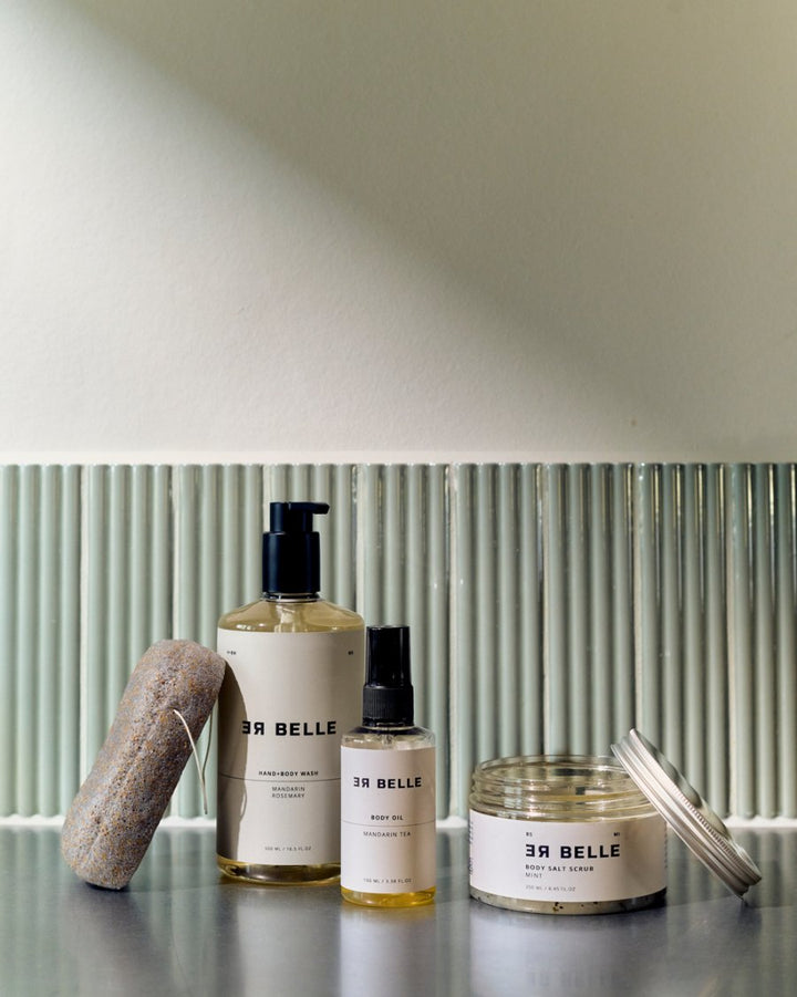 Rebelle body salt scrub mint