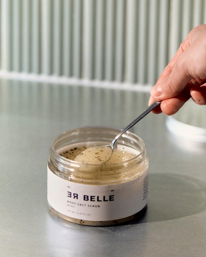 Rebelle body salt scrub mint