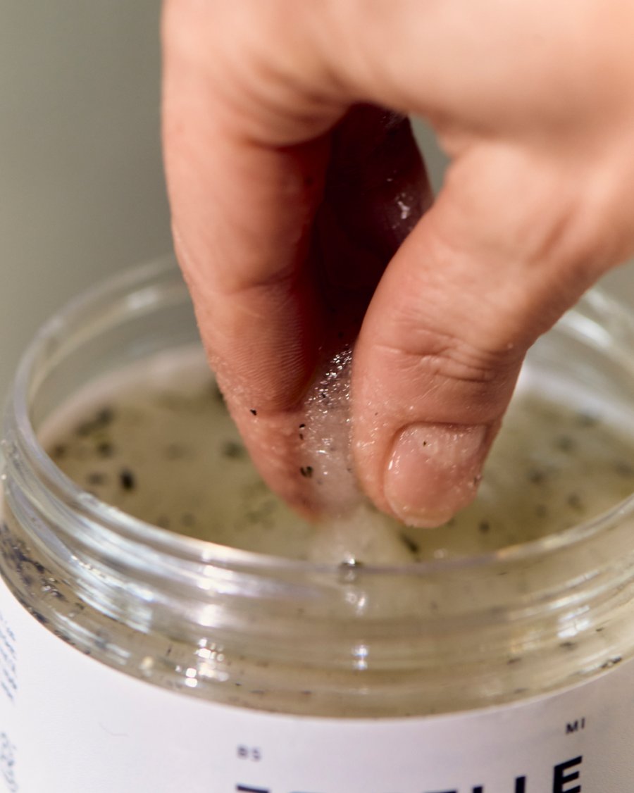 Rebelle body salt scrub mint