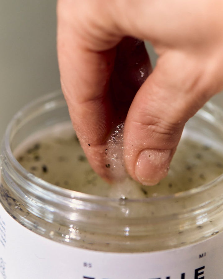 Rebelle body salt scrub mint