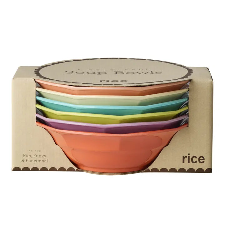 Rice Melamine supputallerkar 6 stk