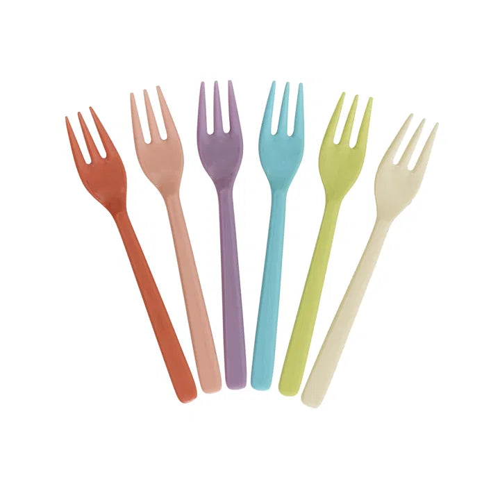 Rice melamine kaku gaflar 6 stk glory days