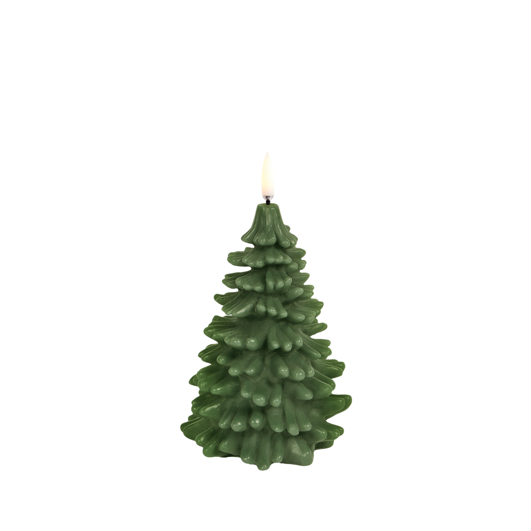Uyuni Christmas Candle Olive Green 15 cm