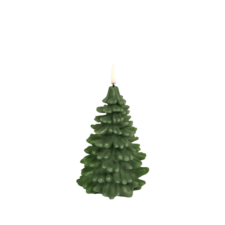 Uyuni Christmas Candle Olive Green 15 cm
