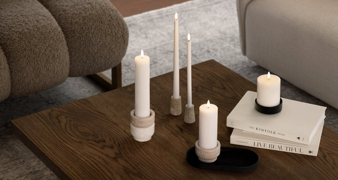Uyuni Mini Taper Candle White 1,3 x 25 cm