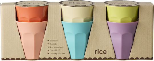 Rice melamine koppar small 6 stk