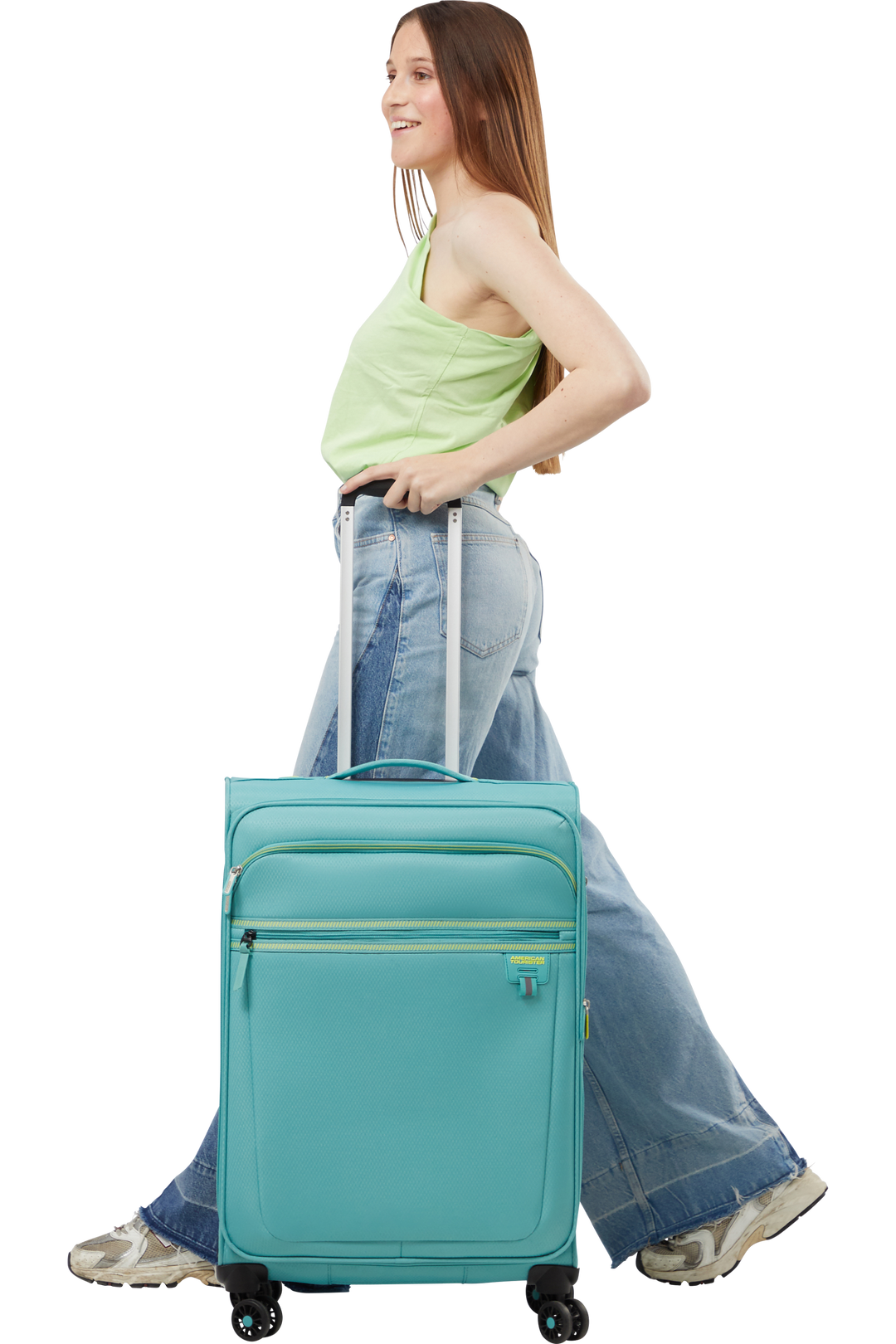 Samsonite Aerospin kuffert M dusty turquoise