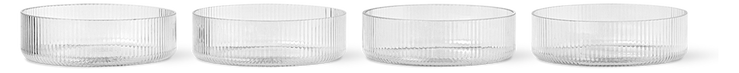 Ferm Ripple serveringsskálir 4 stk