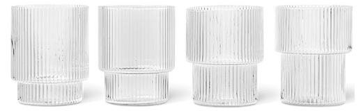 Ferm ripple gløs sett 4 stk