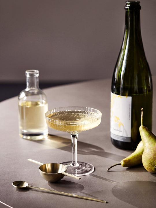 Ferm ripple champagne gløs 2 stk.
