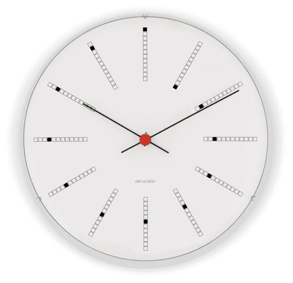 Arne Jacobsen Bankers veggjaklokka 48cm