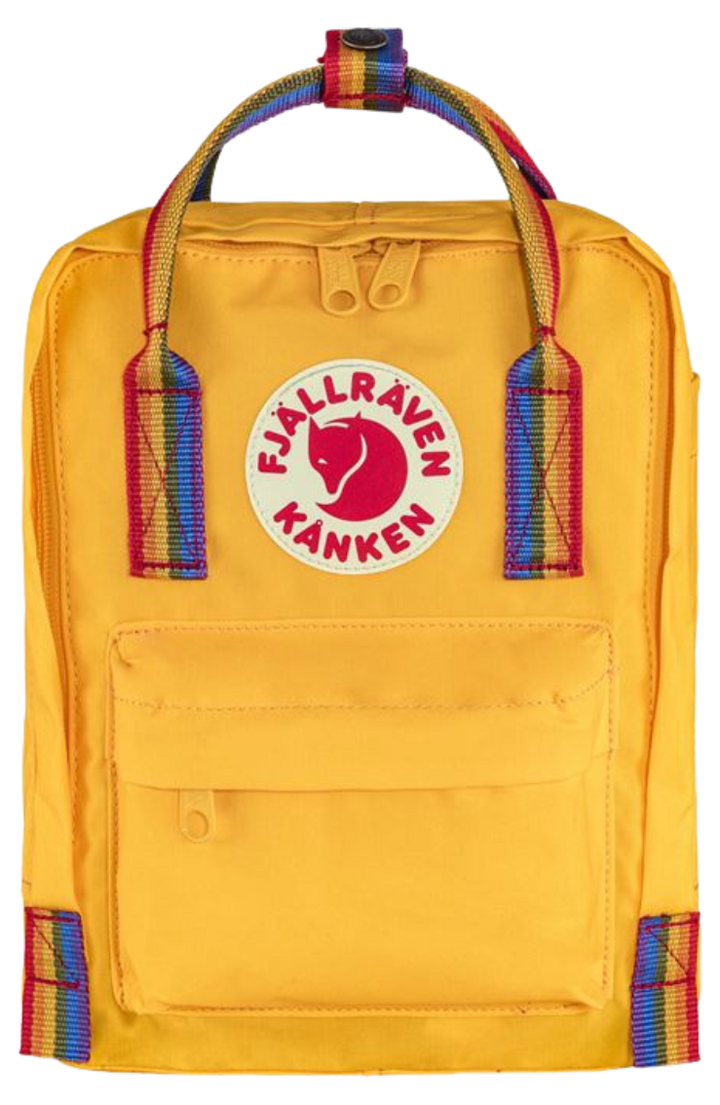 Fjallraven Kånken Mini ryggsekkur rainbow yellow